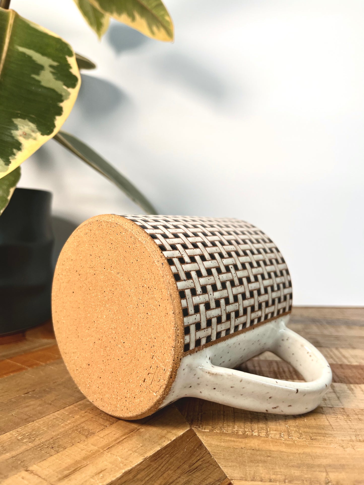Basketweave Tile Mug #1