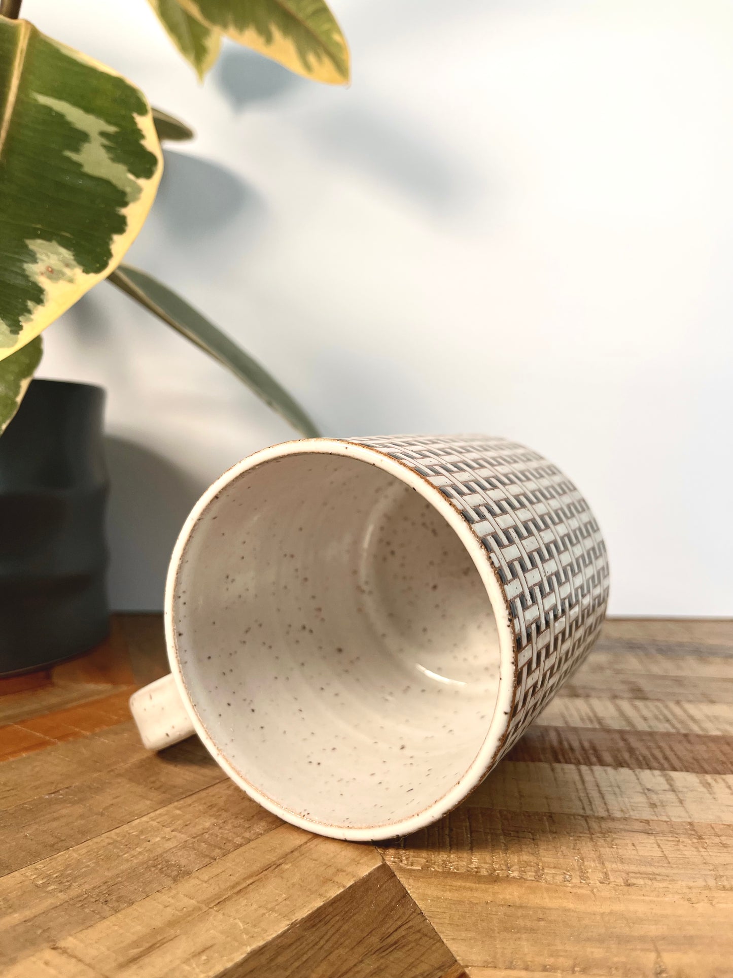 Basketweave Tile Mug #1
