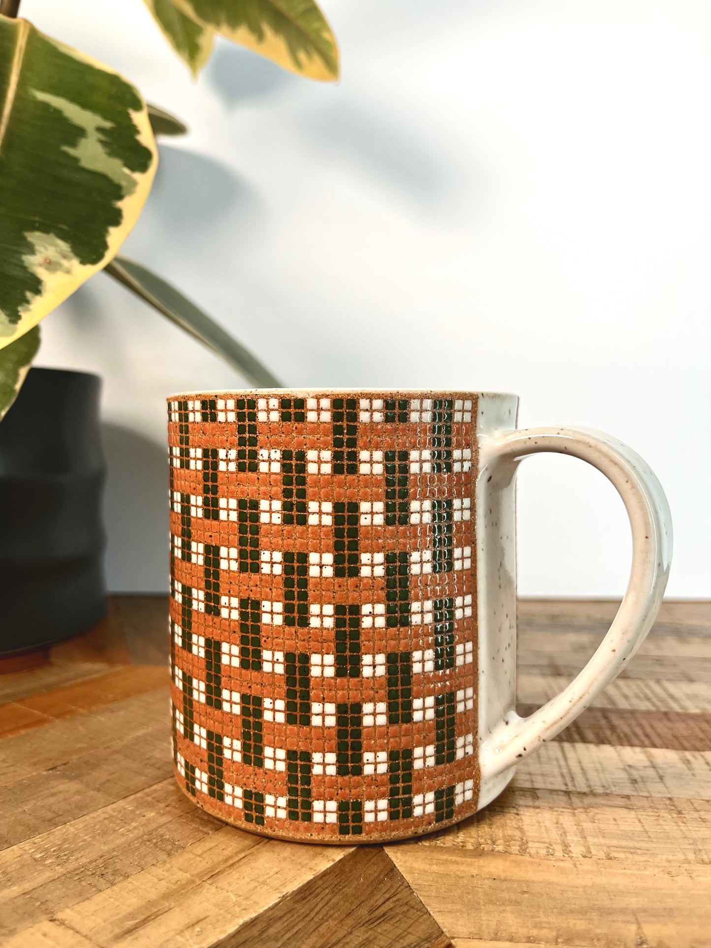 Basketweave Tile Mug #2
