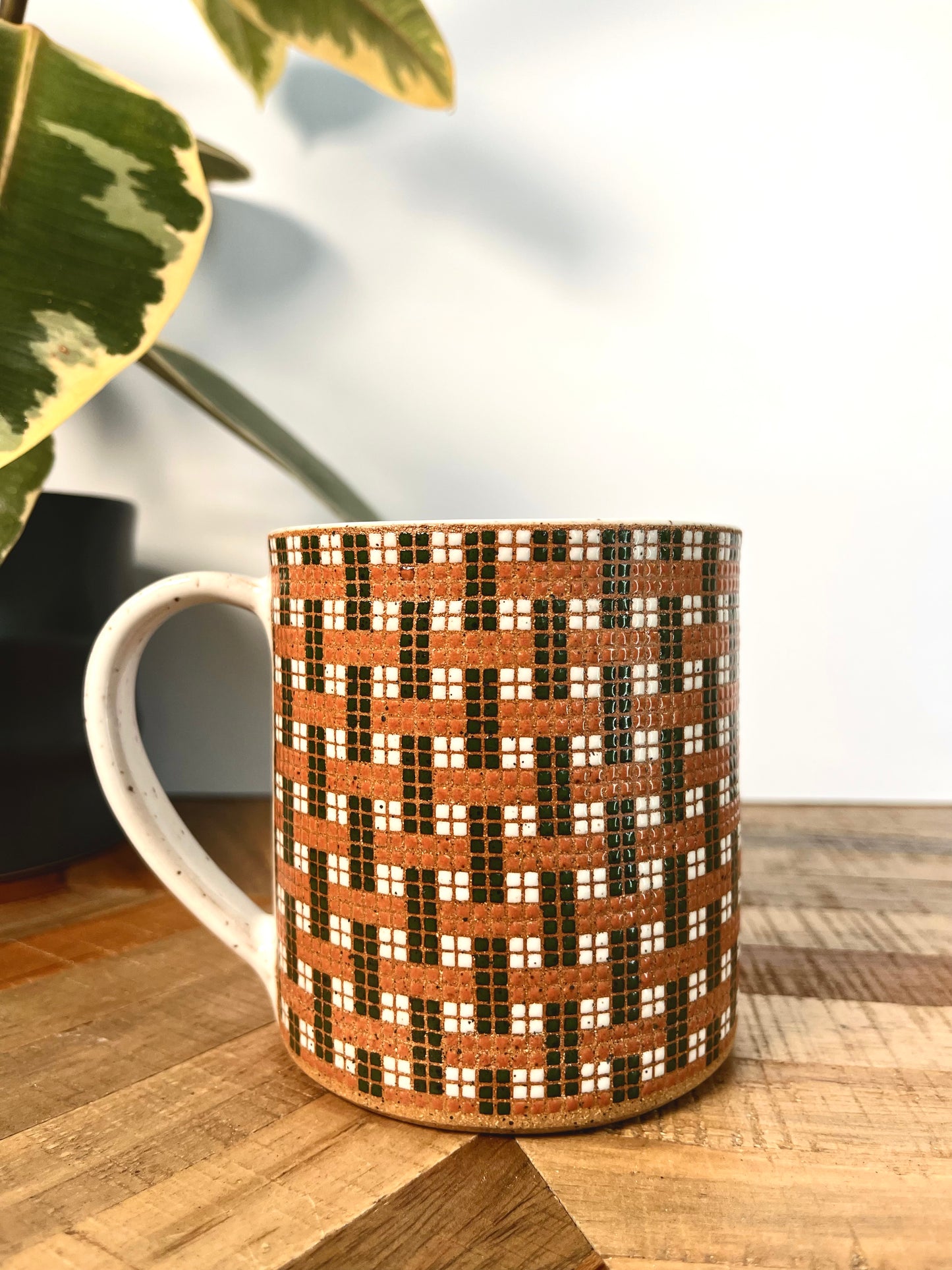 Basketweave Tile Mug #2