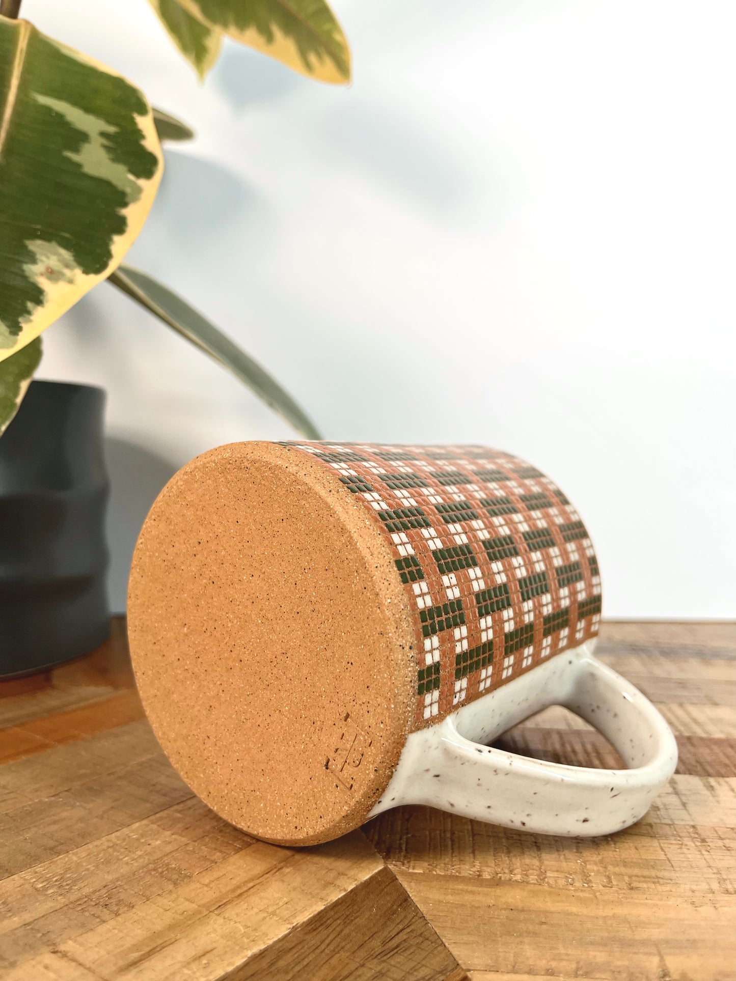 Basketweave Tile Mug #2
