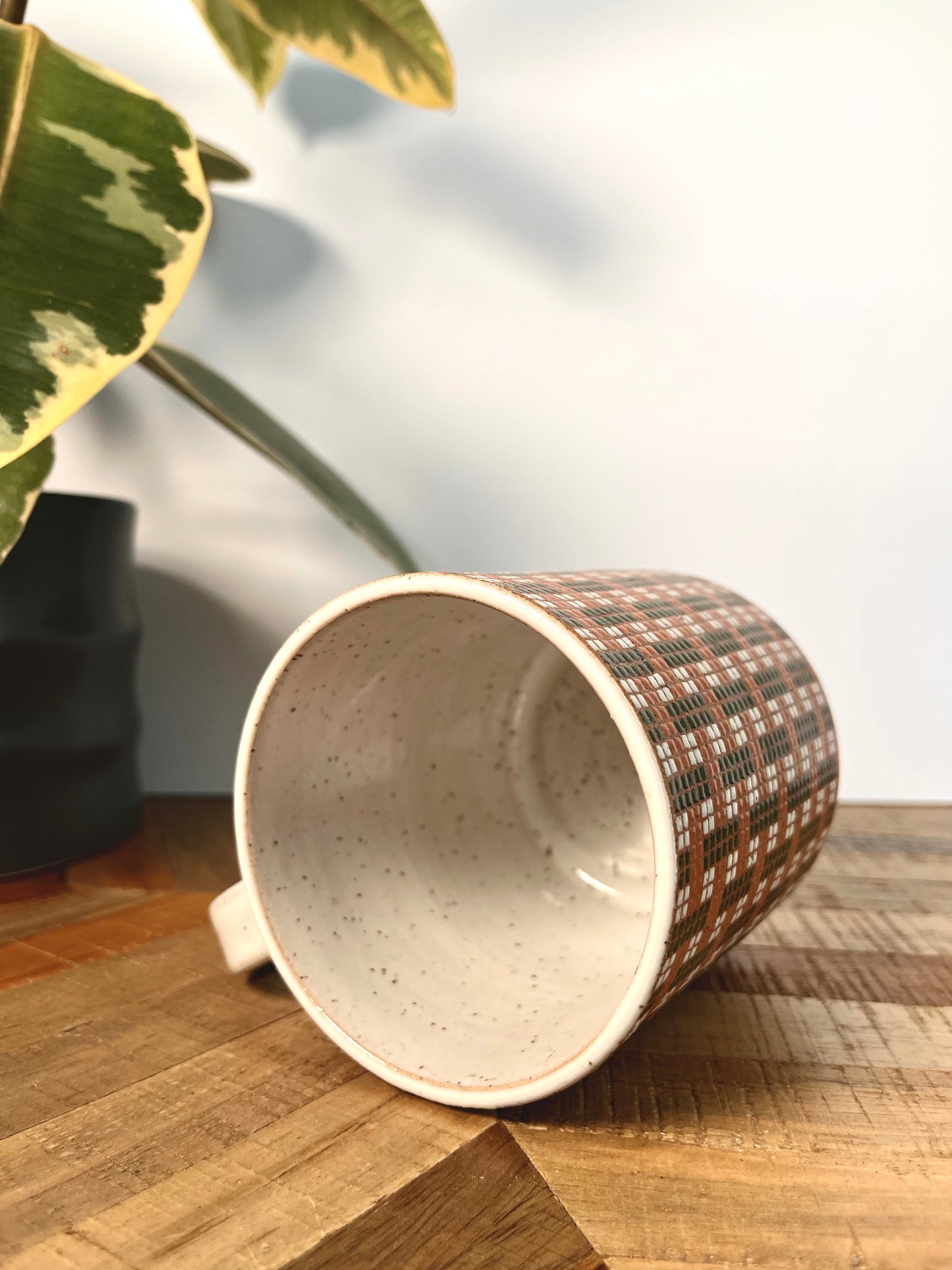 Basketweave Tile Mug #2