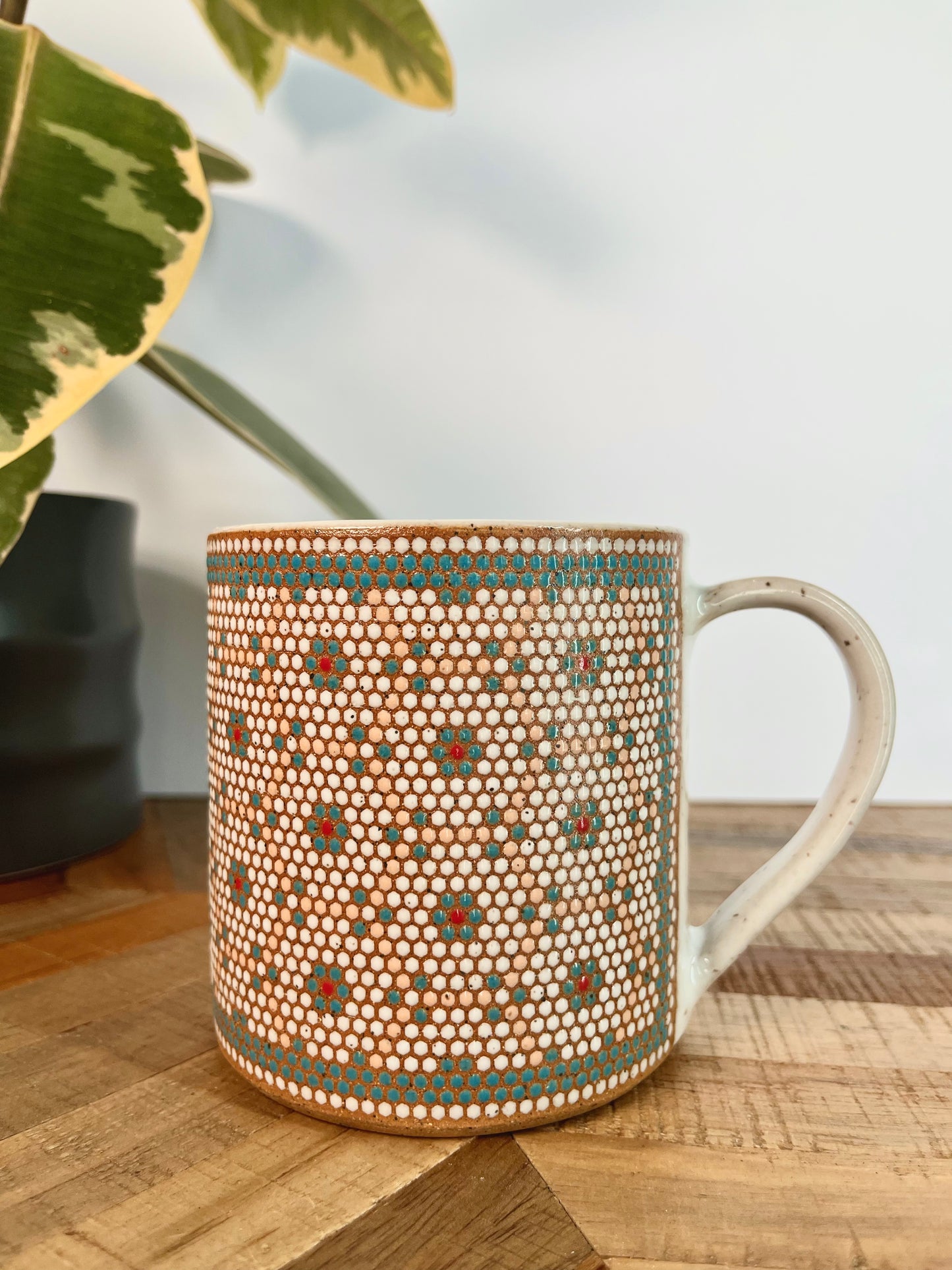 Hex Pattern Tile Mug