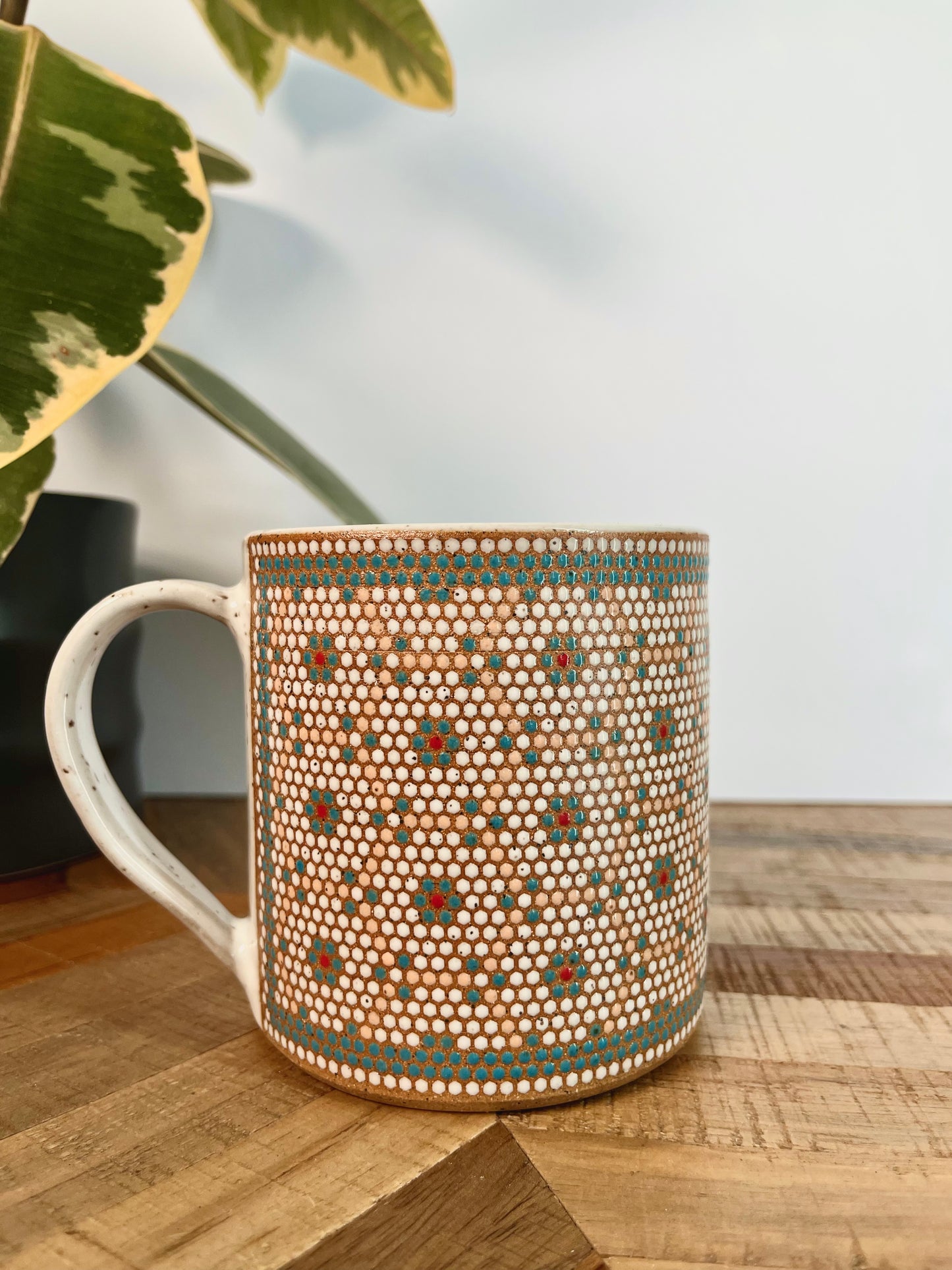 Hex Pattern Tile Mug