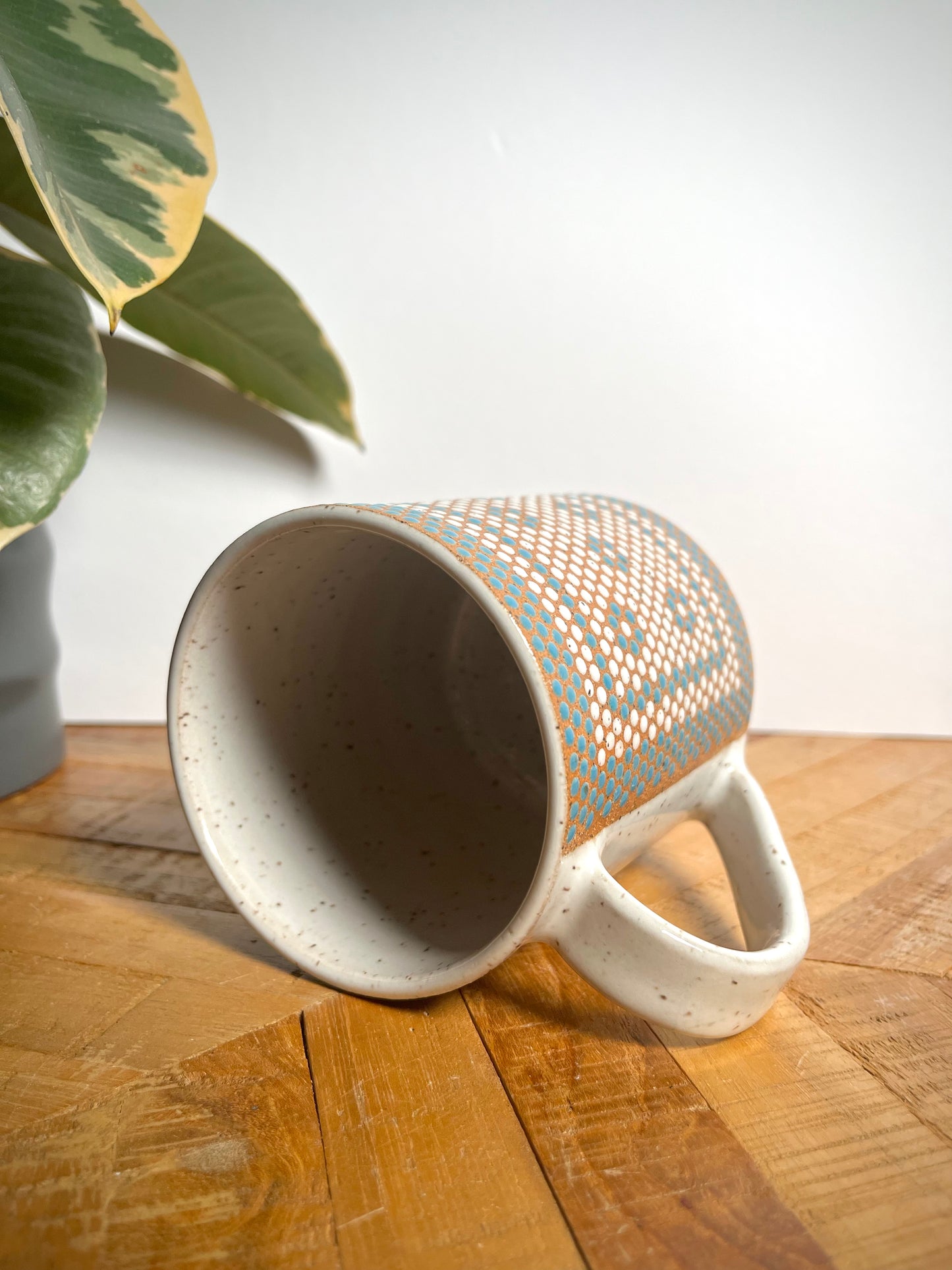 Blue & White Penny Tile Mug