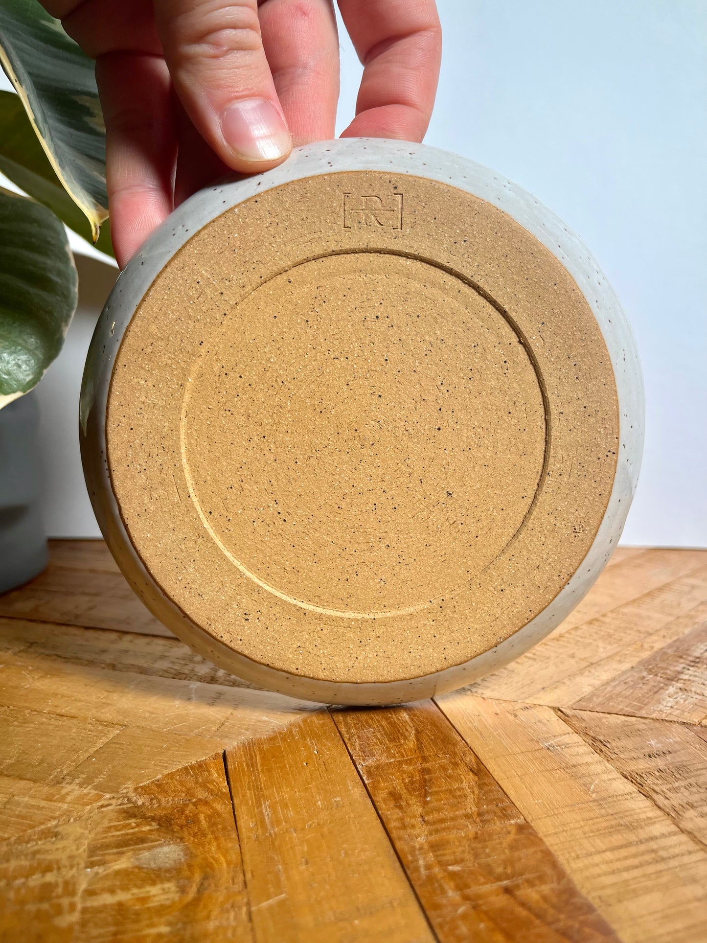 Small Blue and White Floral Tile Plate #2