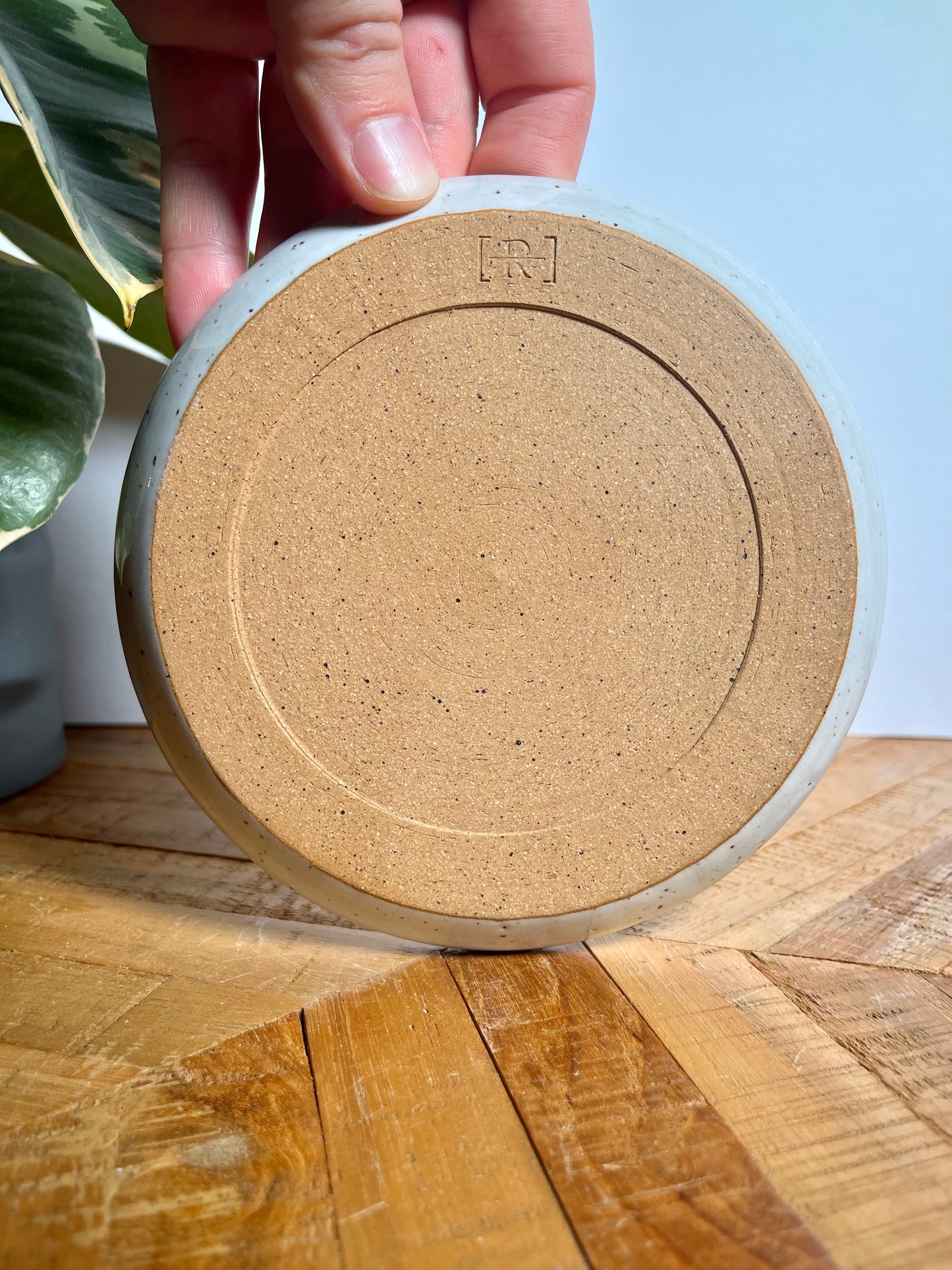 Small Blue and White Floral Tile Plate #1