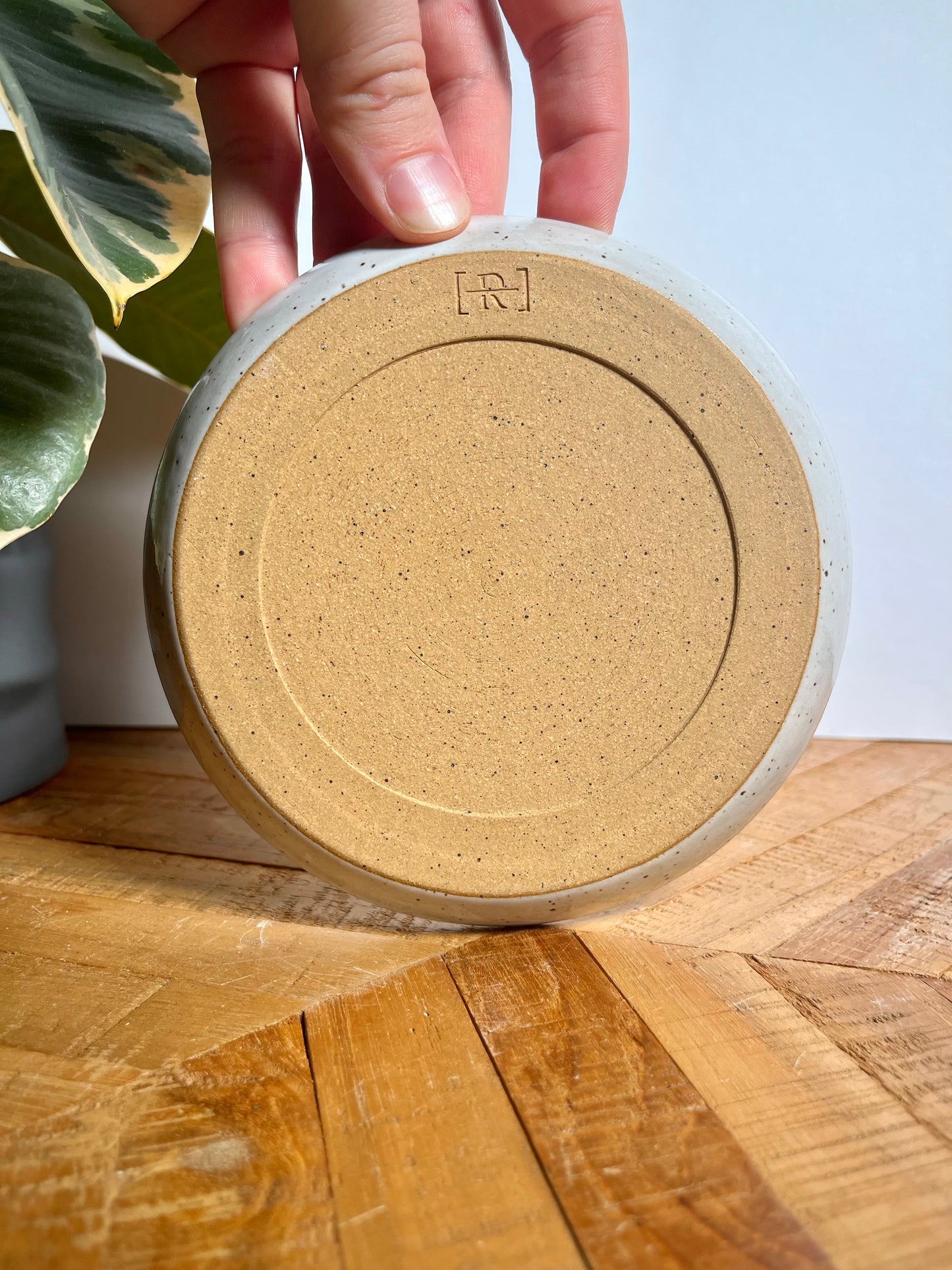 Small Yellow Floral Tile Plate