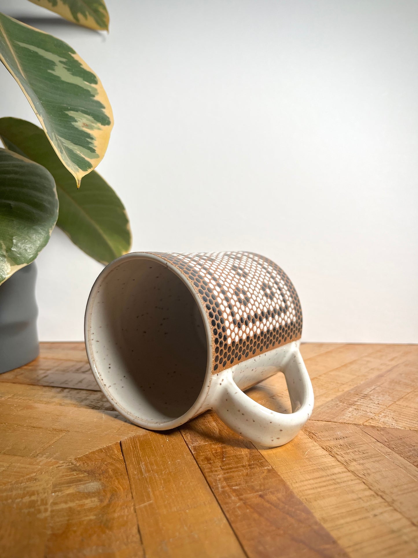 Black & White Penny Tile Mug