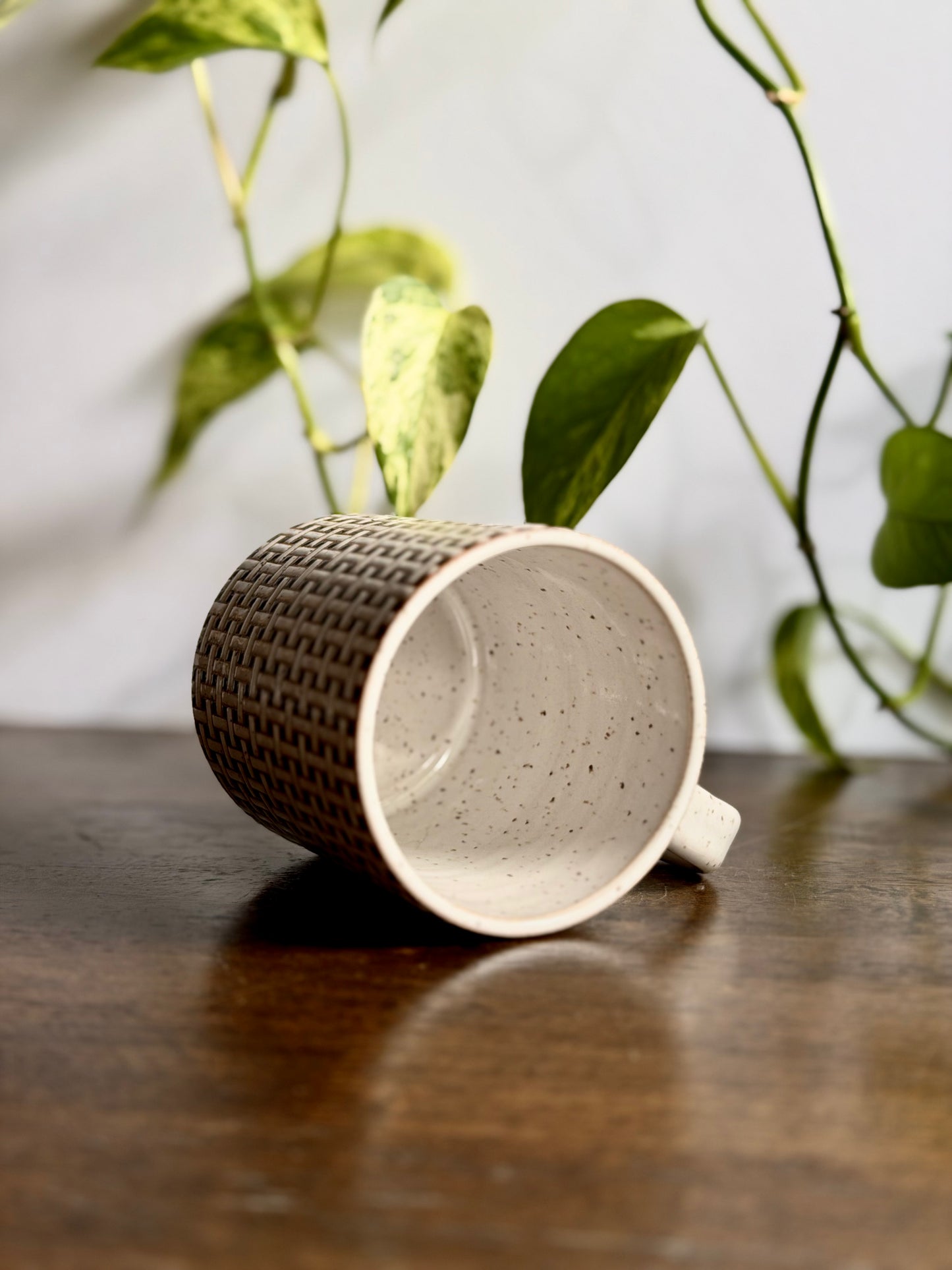 Basketweave Tile Mug