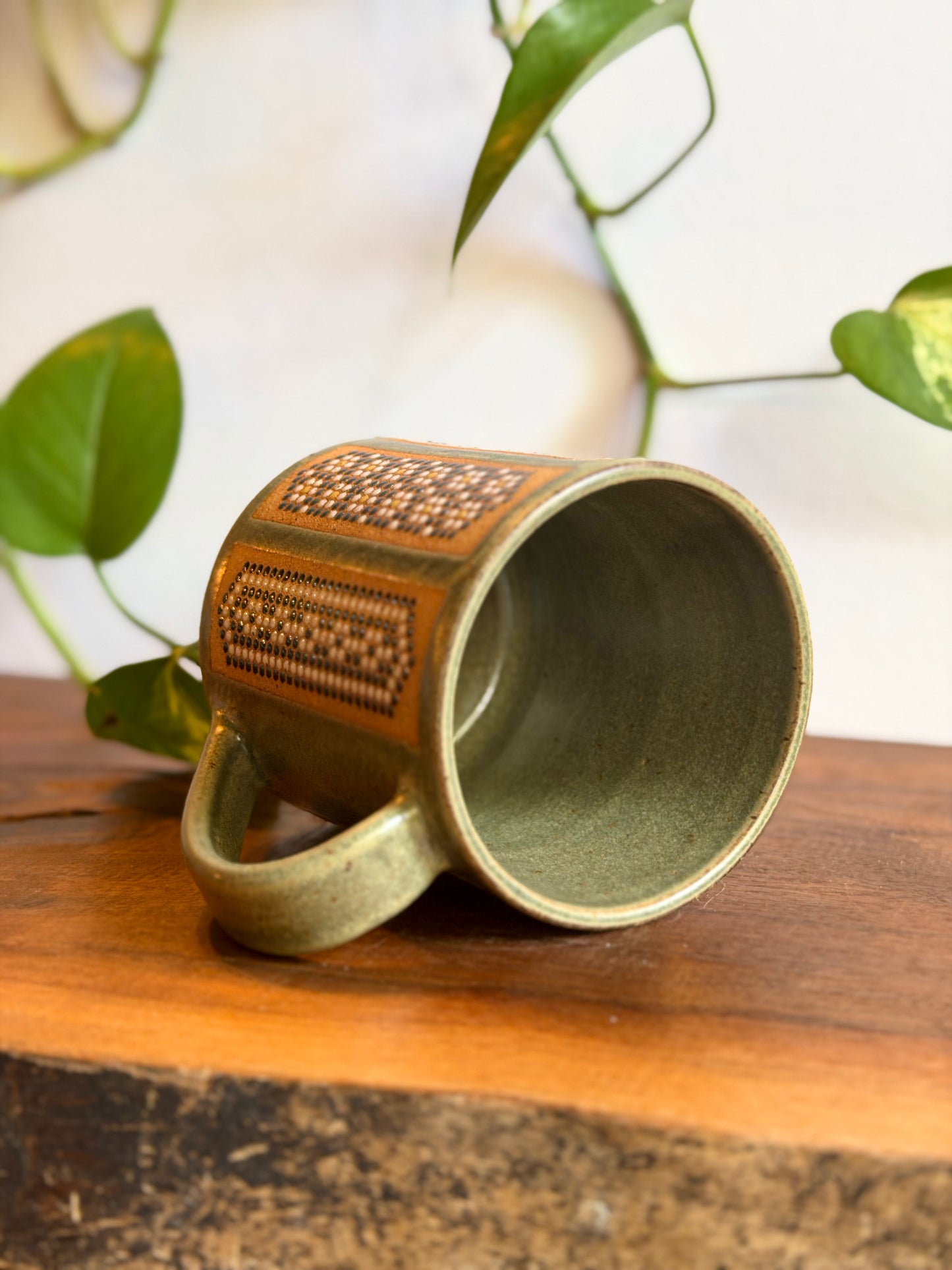 Satin Green Carousel Mug