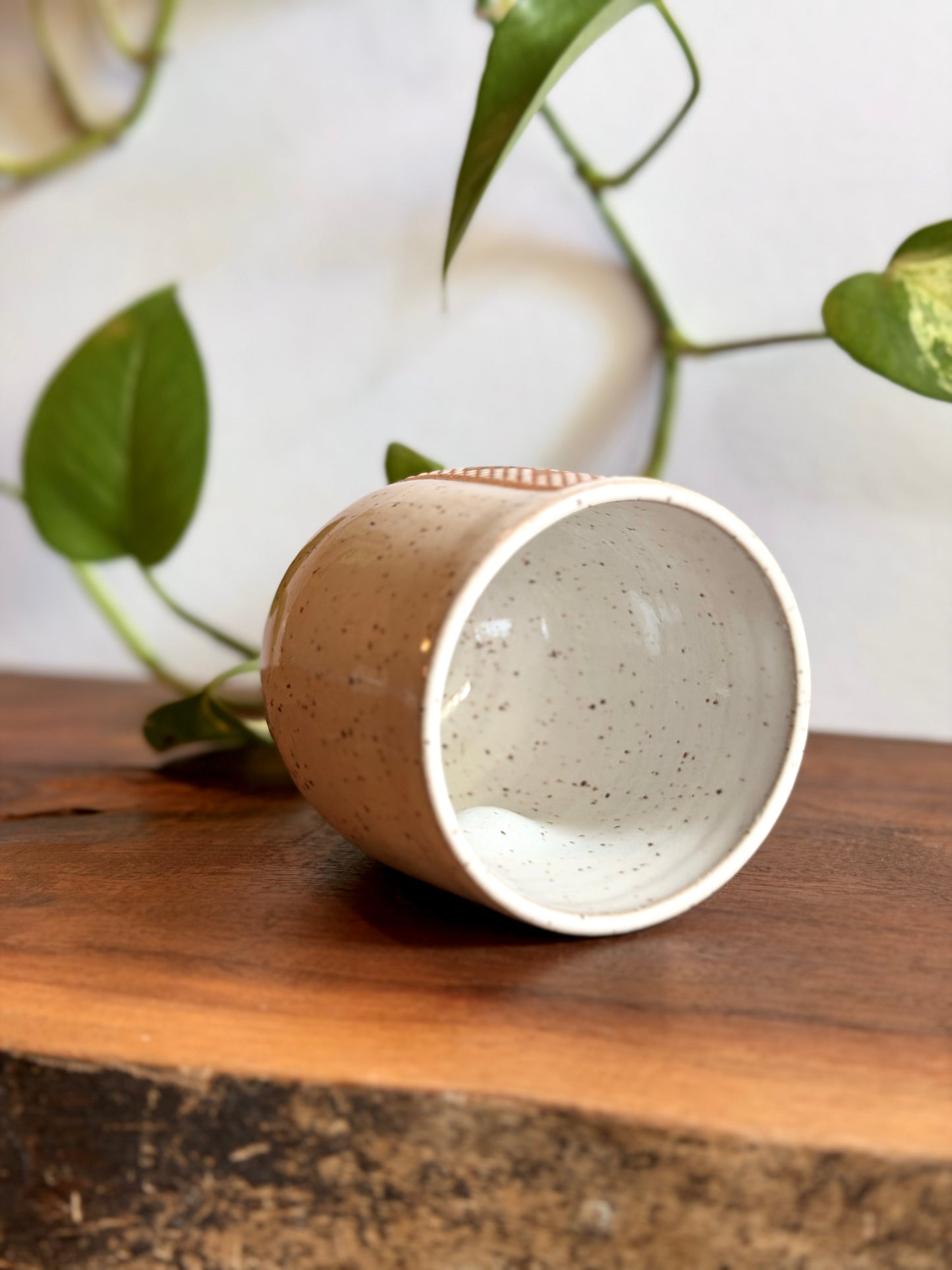 Glossy White Ice Cream Tumbler