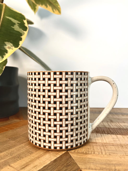 Basketweave Tile Mug #1