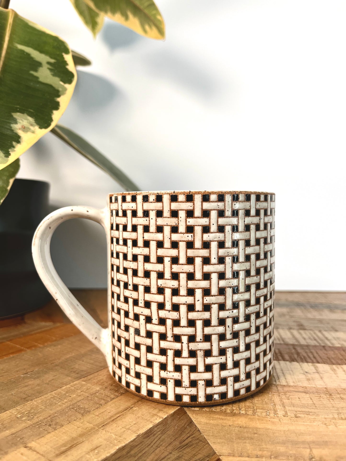 Basketweave Tile Mug #1