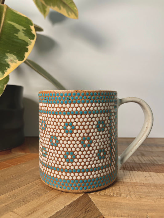 Penny Tile Blue and White