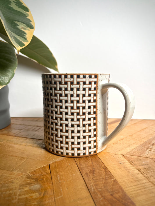 Basketweave Tile Mug #1