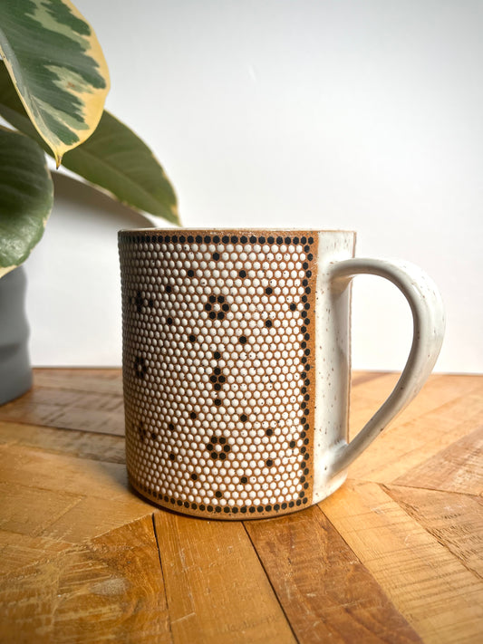 White and Black Wraparound Mug