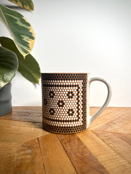 Black & White Penny Tile Mug