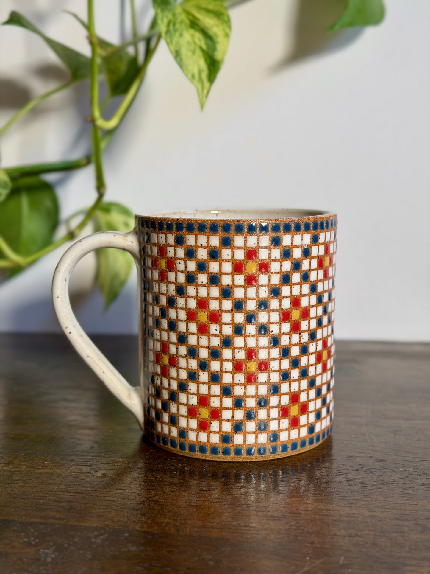 *Preorder* Square Patterned Tile Mug #3