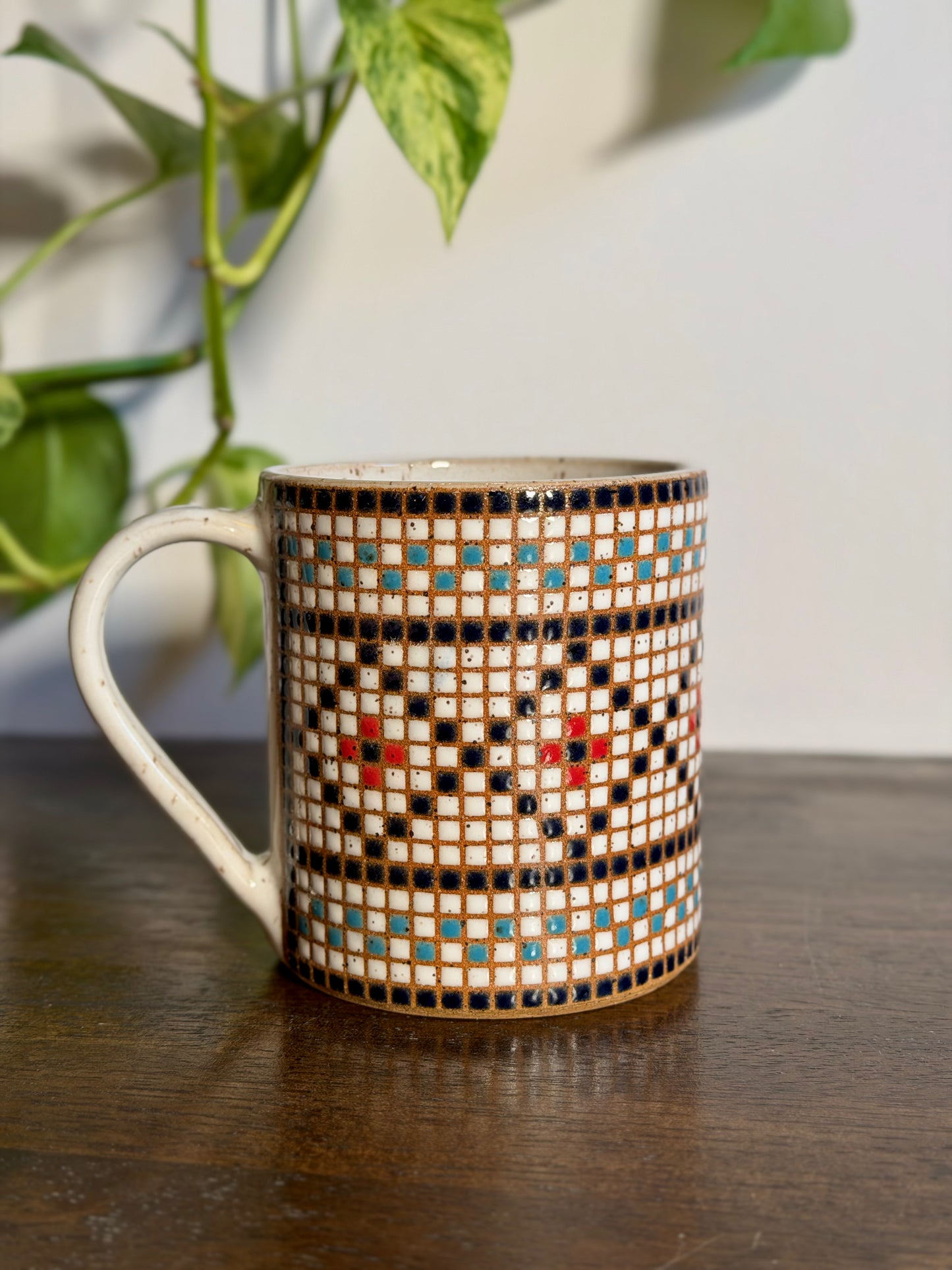 *Preorder* Square Patterned Tile Mug #1