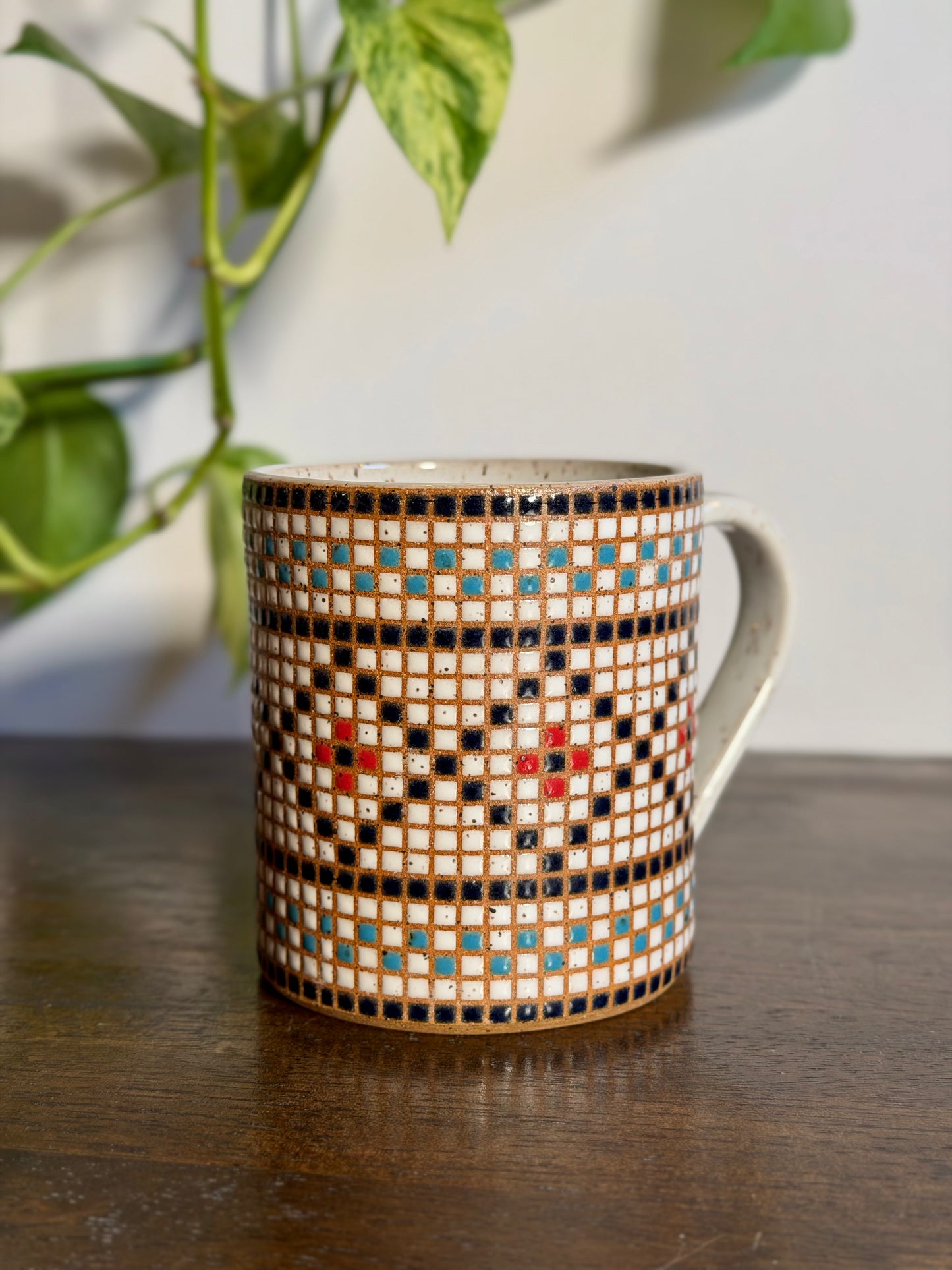 *Preorder* Square Patterned Tile Mug #1