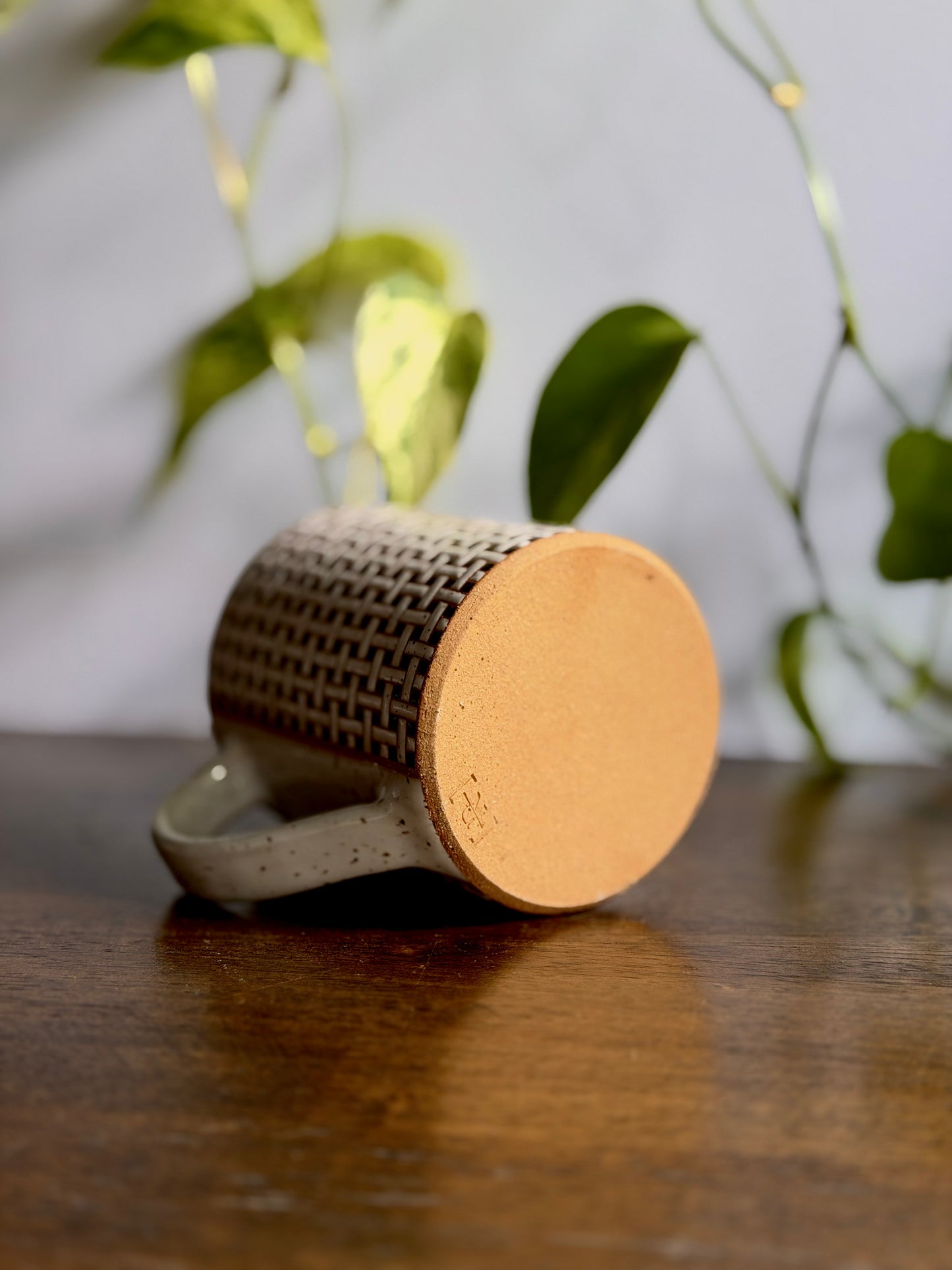 Basketweave Tile Mug
