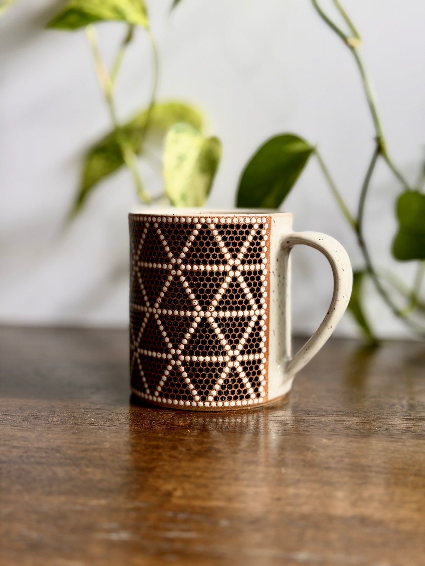 Hex Triangles Tile Mug