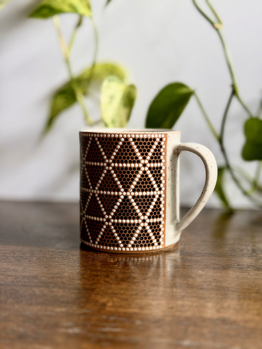 Hex Triangles Tile Mug