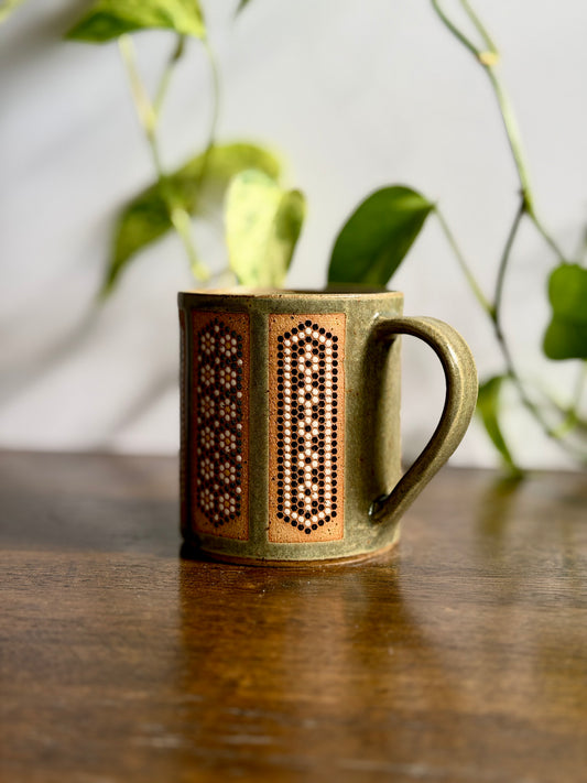 Satin Green Carousel Mug