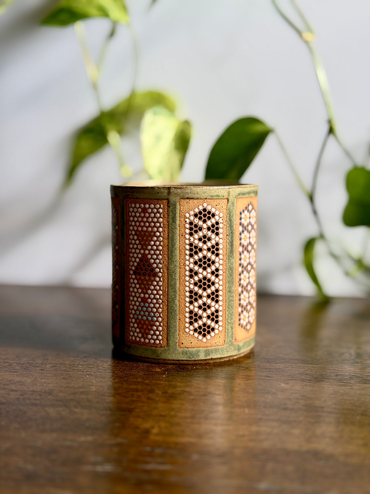 Satin Green Carousel Mug