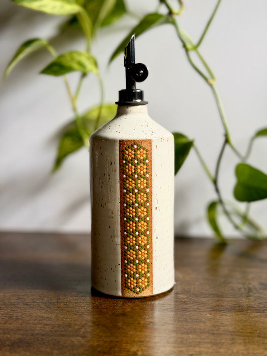 Glossy White Oil Bottle #1