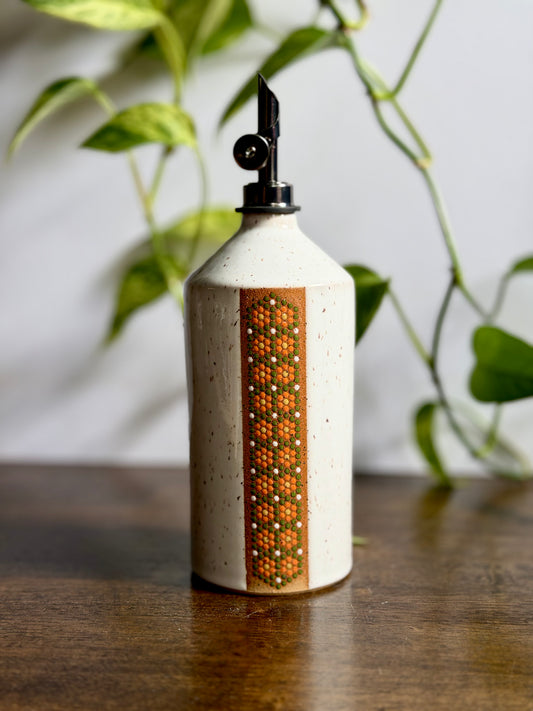Glossy White Oil Bottle #2
