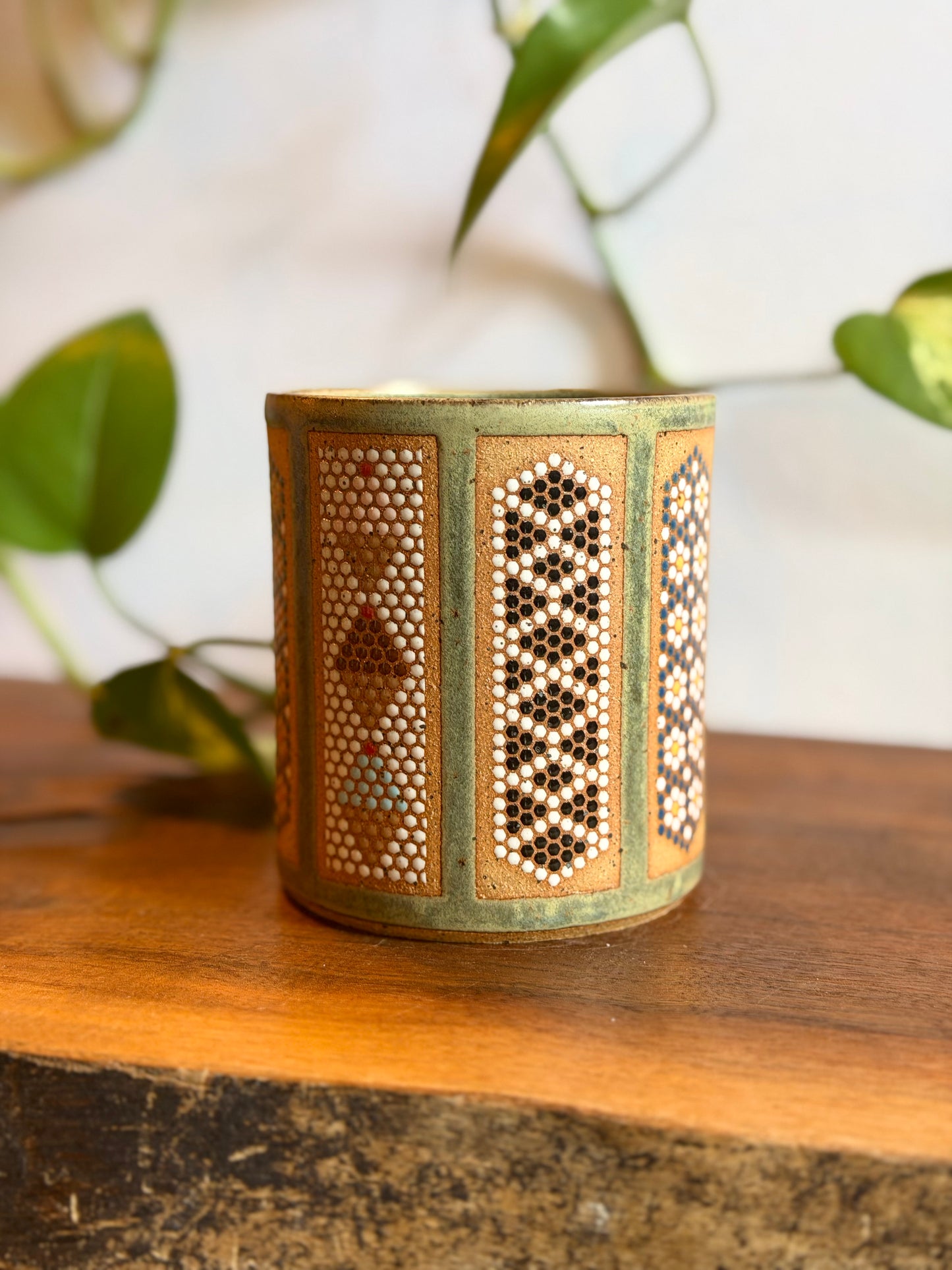 Satin Green Carousel Mug