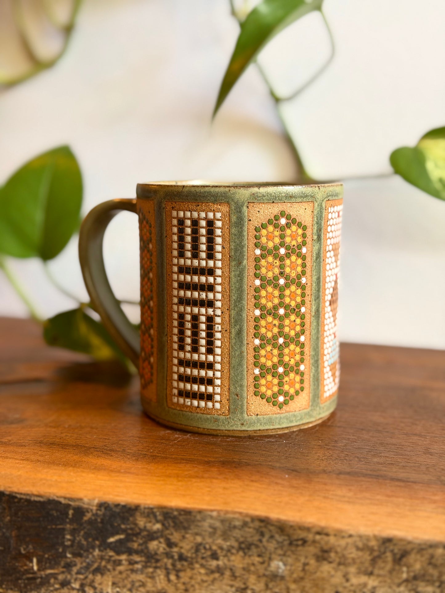 Satin Green Carousel Mug