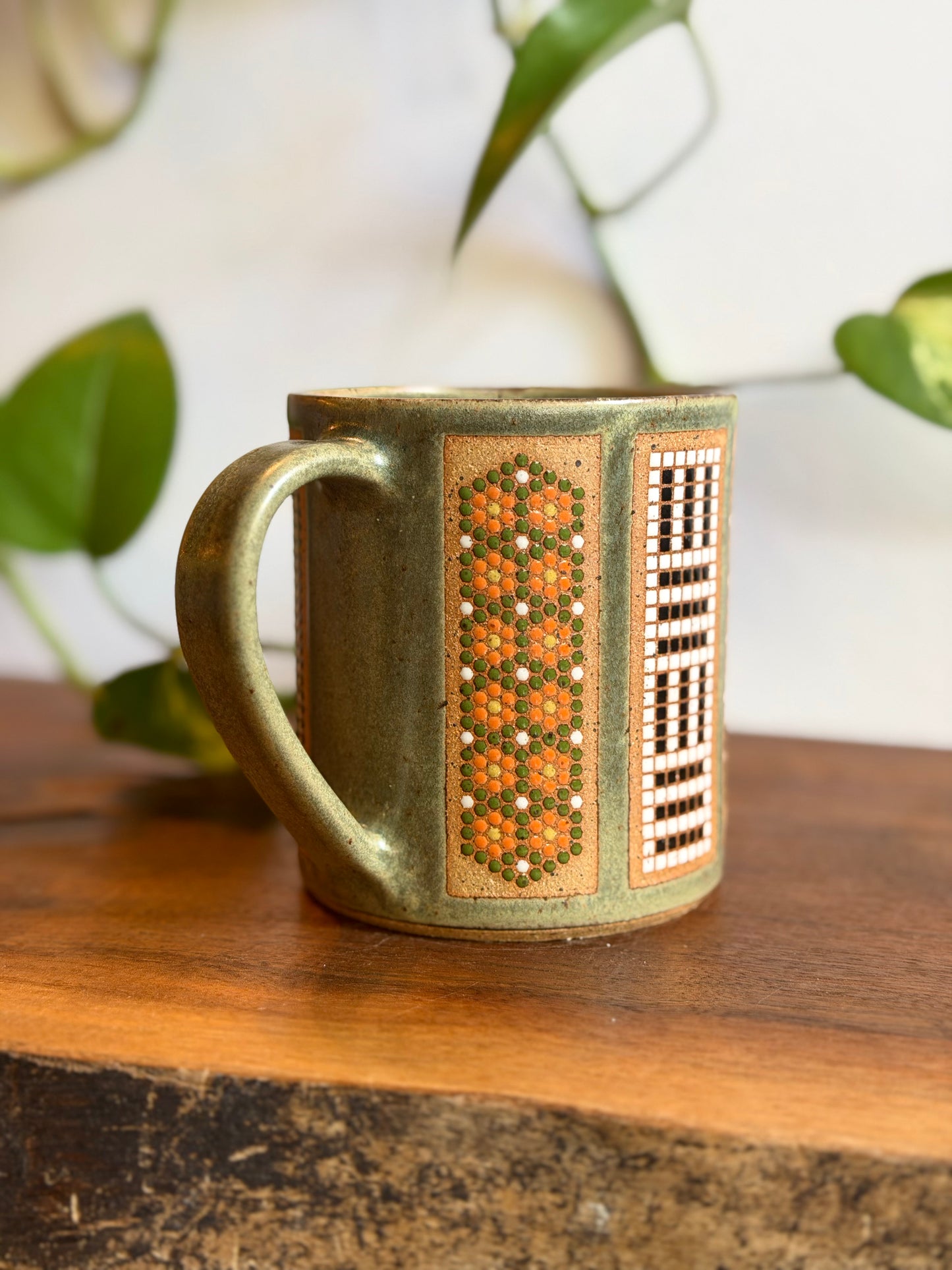 Satin Green Carousel Mug