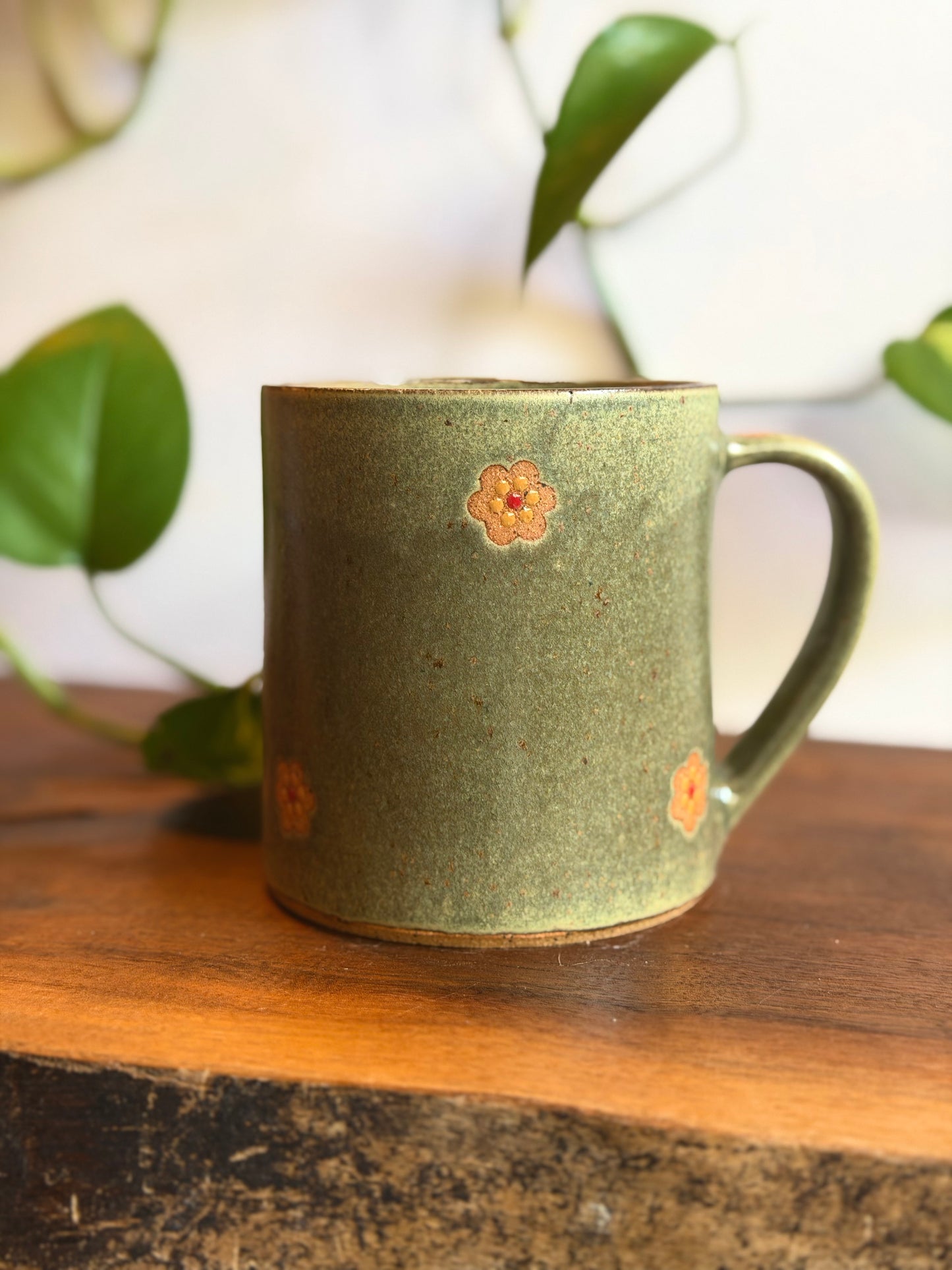 Left-Handed Satin Green Mosaic