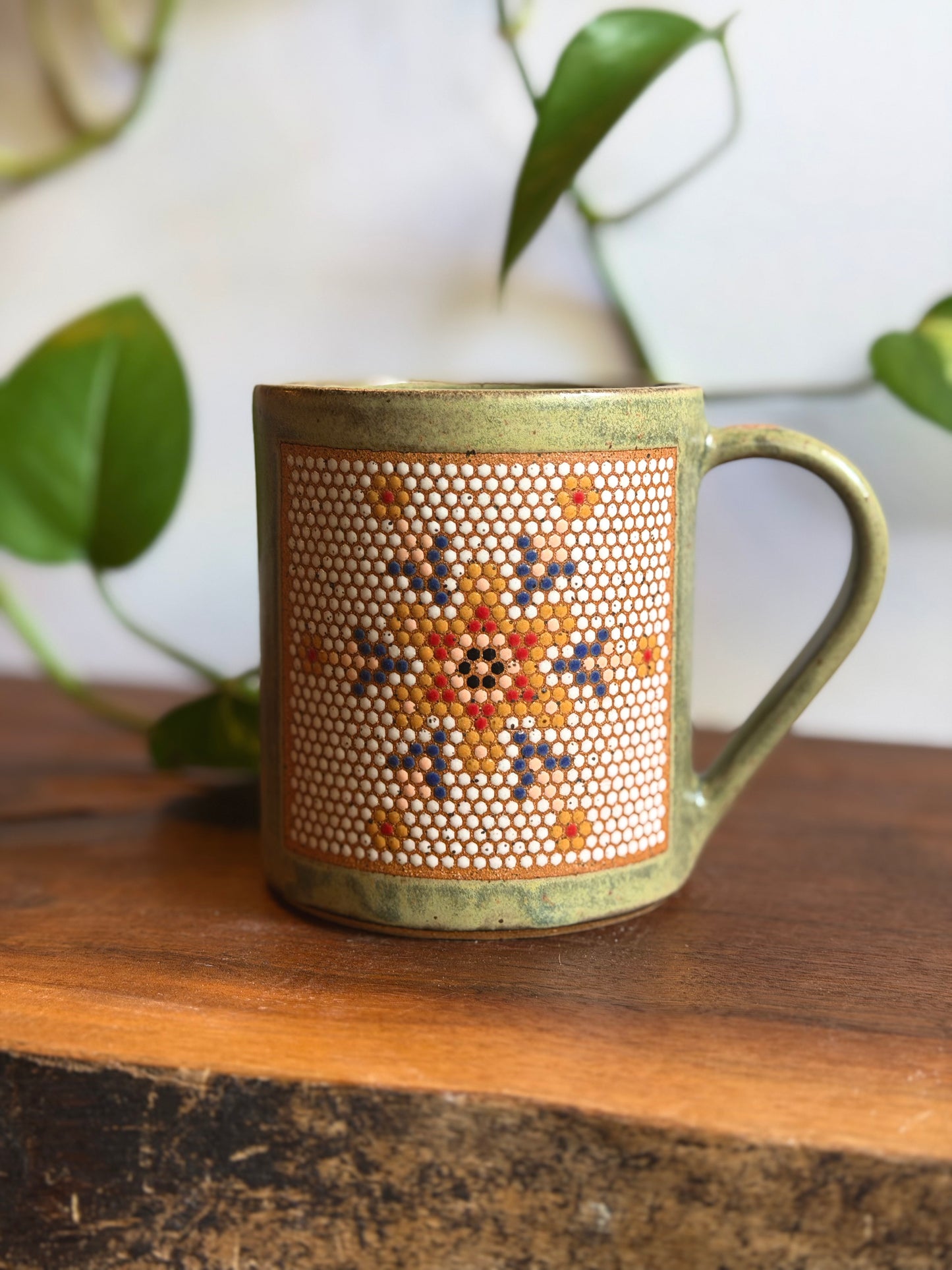 Right-Handed Satin Green Mosaic