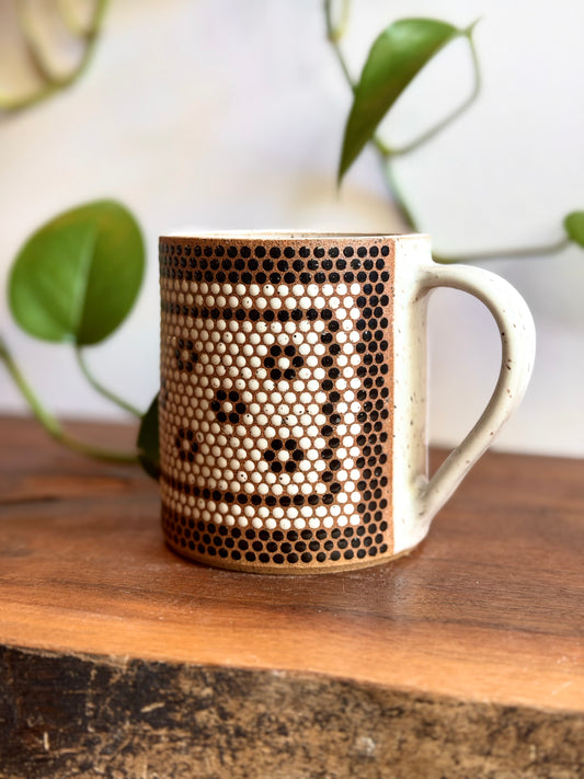 Black & White Penny Tile Mug