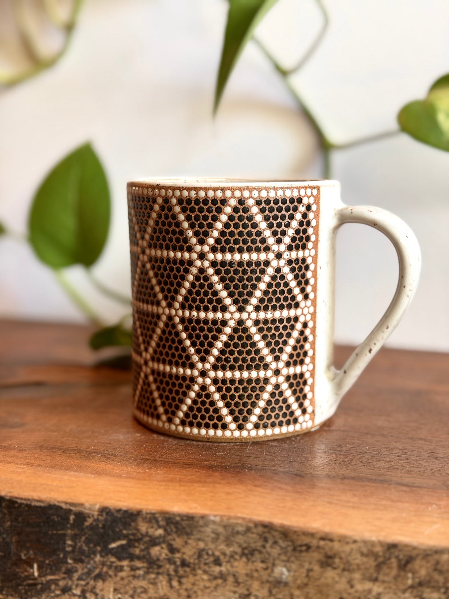 Hex Triangles Tile Mug