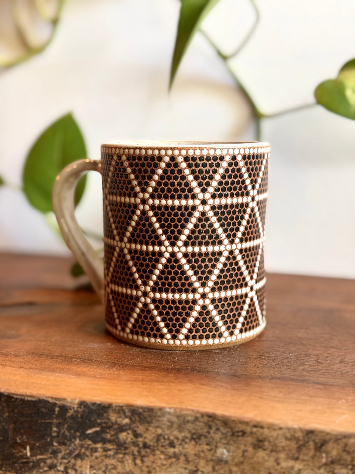 Hex Triangles Tile Mug