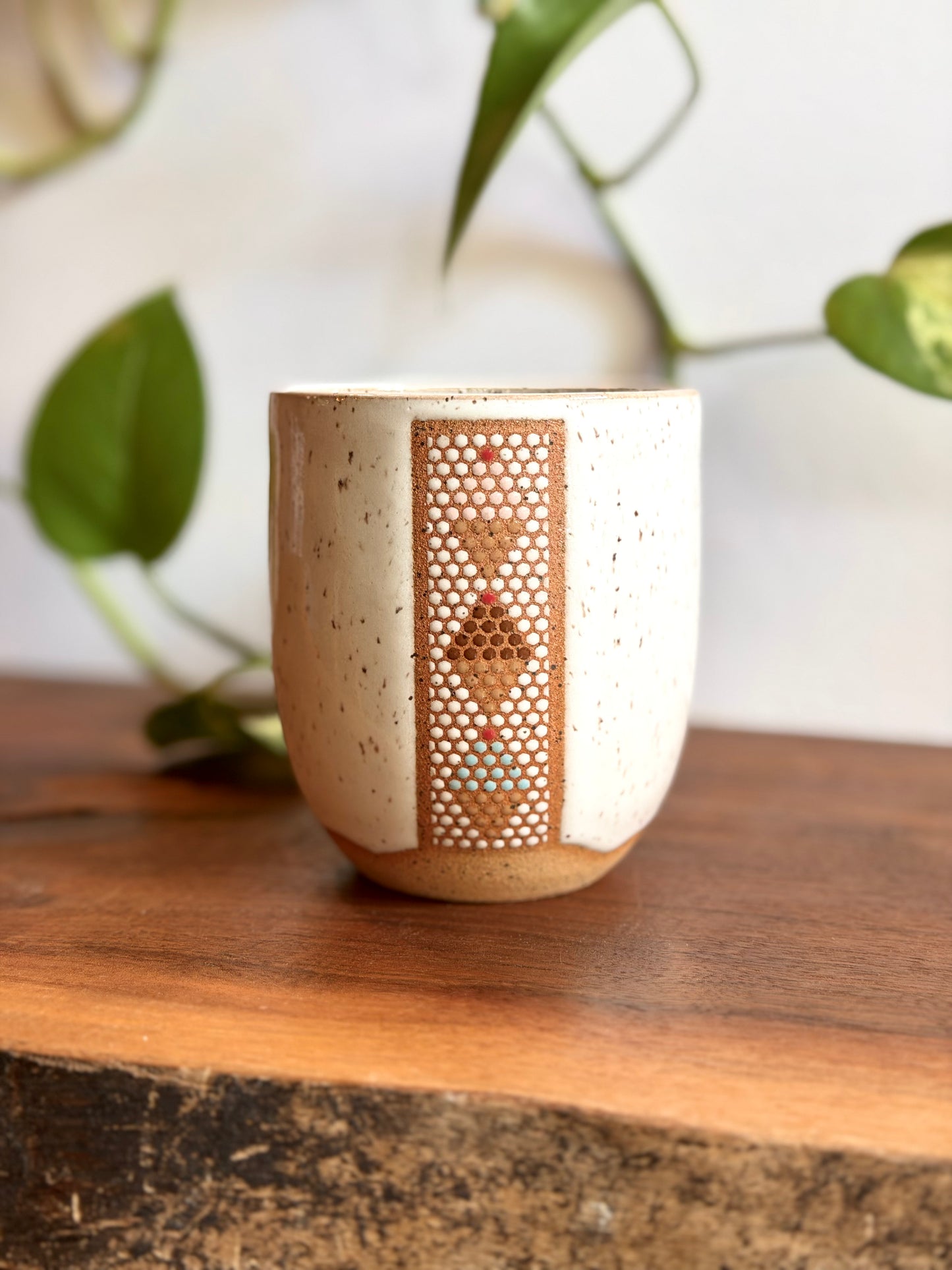 Glossy White Ice Cream Tumbler