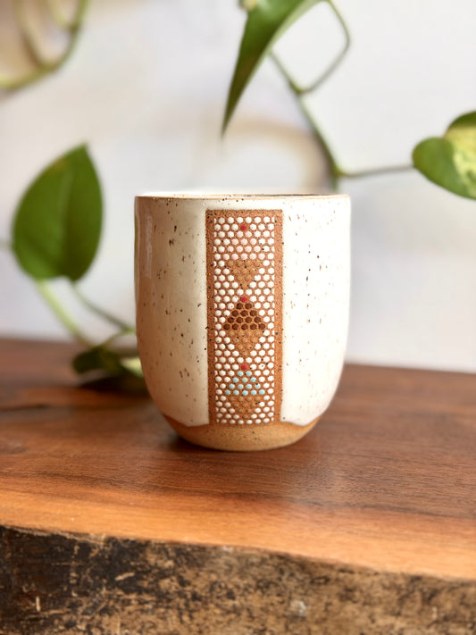 Glossy White Ice Cream Tumbler