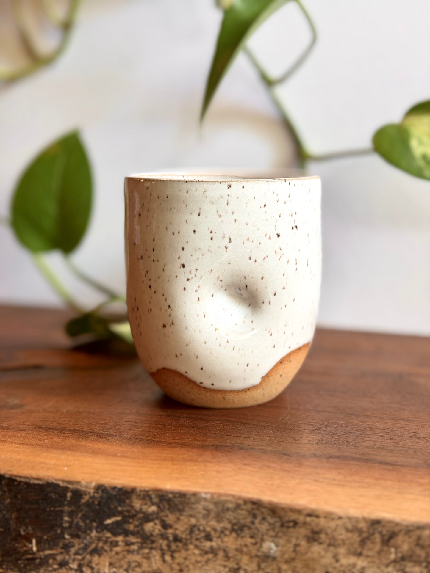 Glossy White Ice Cream Tumbler