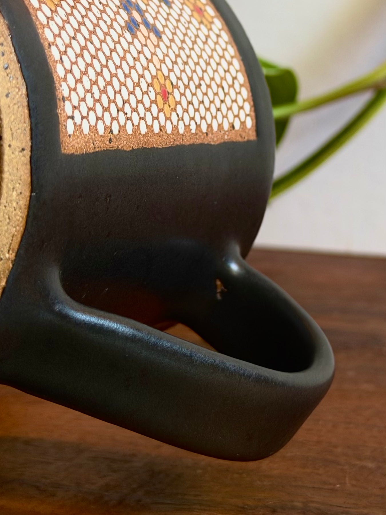 *SECONDS* Satin Black Mosaic Tile Mug #2