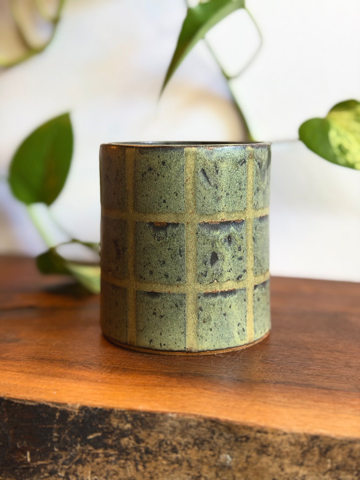 *SECONDS* Black/Green Tile Mug