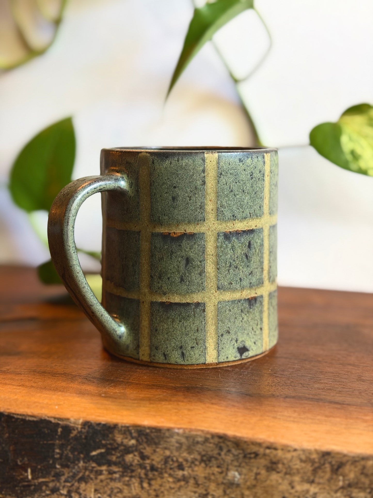 *SECONDS* Black/Green Tile Mug