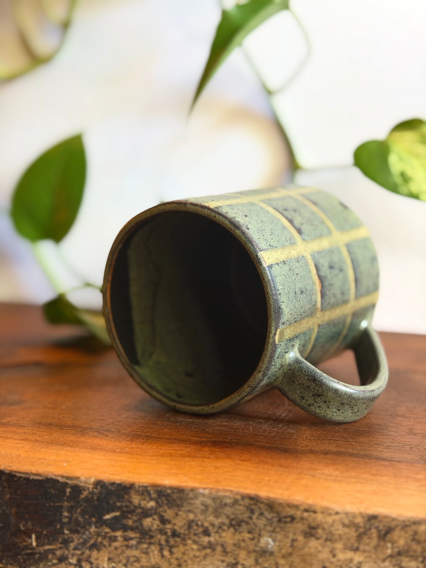 *SECONDS* Black/Green Tile Mug