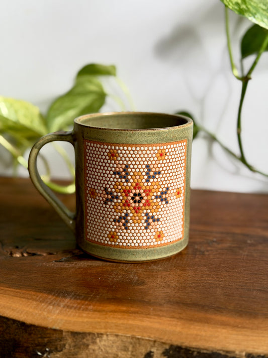Left-Handed Satin Green Mosaic