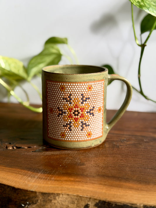Right-Handed Satin Green Mosaic