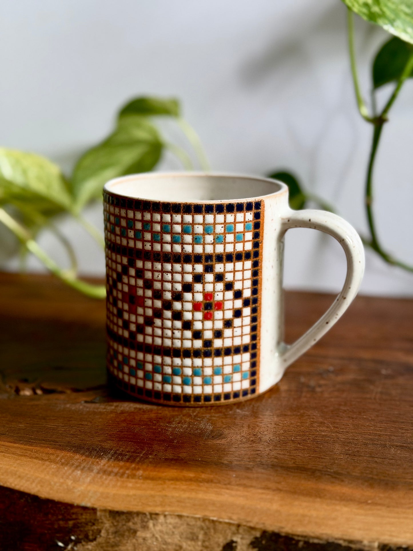Square Patterned Mug